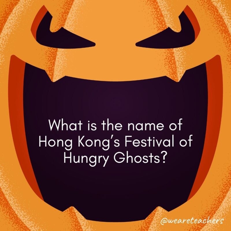 What is the name of Hong Kong’s Festival of Hungry Ghosts?