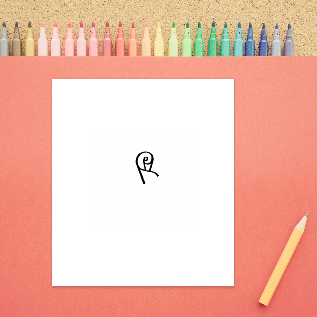 How To Draw a Rose printable gif with rose at the top and shows a step underneath in black marker on white paper.