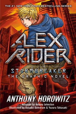 The cover of the graphic novel Alex Rider: Stormbreaker.