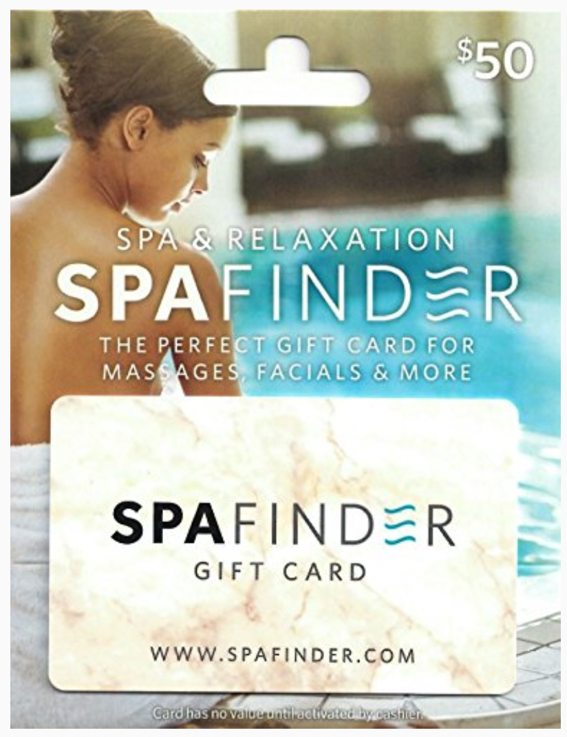 Spafinder Gift Card- teacher gifts