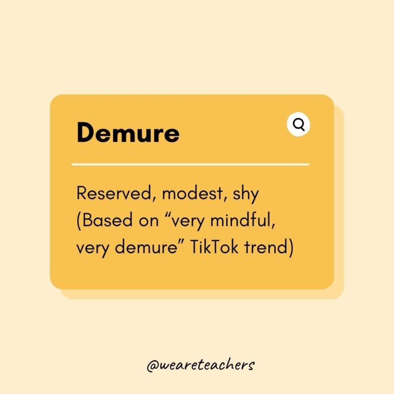 Demure