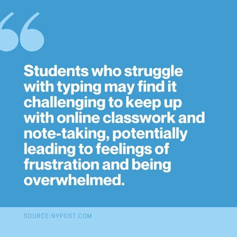 Quote about the importance of teaching students how to type