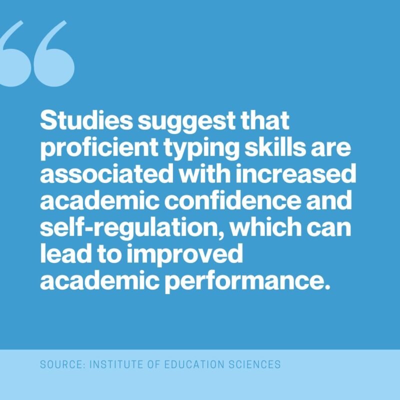 Quote about the benefits students have when they learn how to type