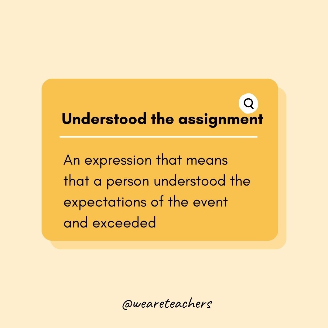 Understood the assignment
