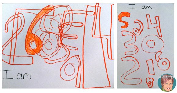 Two drawings are shown that have bubble numbers drawn on them with one specific number colored in.