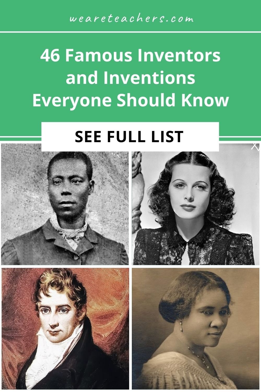 These famous inventors include women and men from diverse backgrounds who gave us everything from the printing press to the internet!