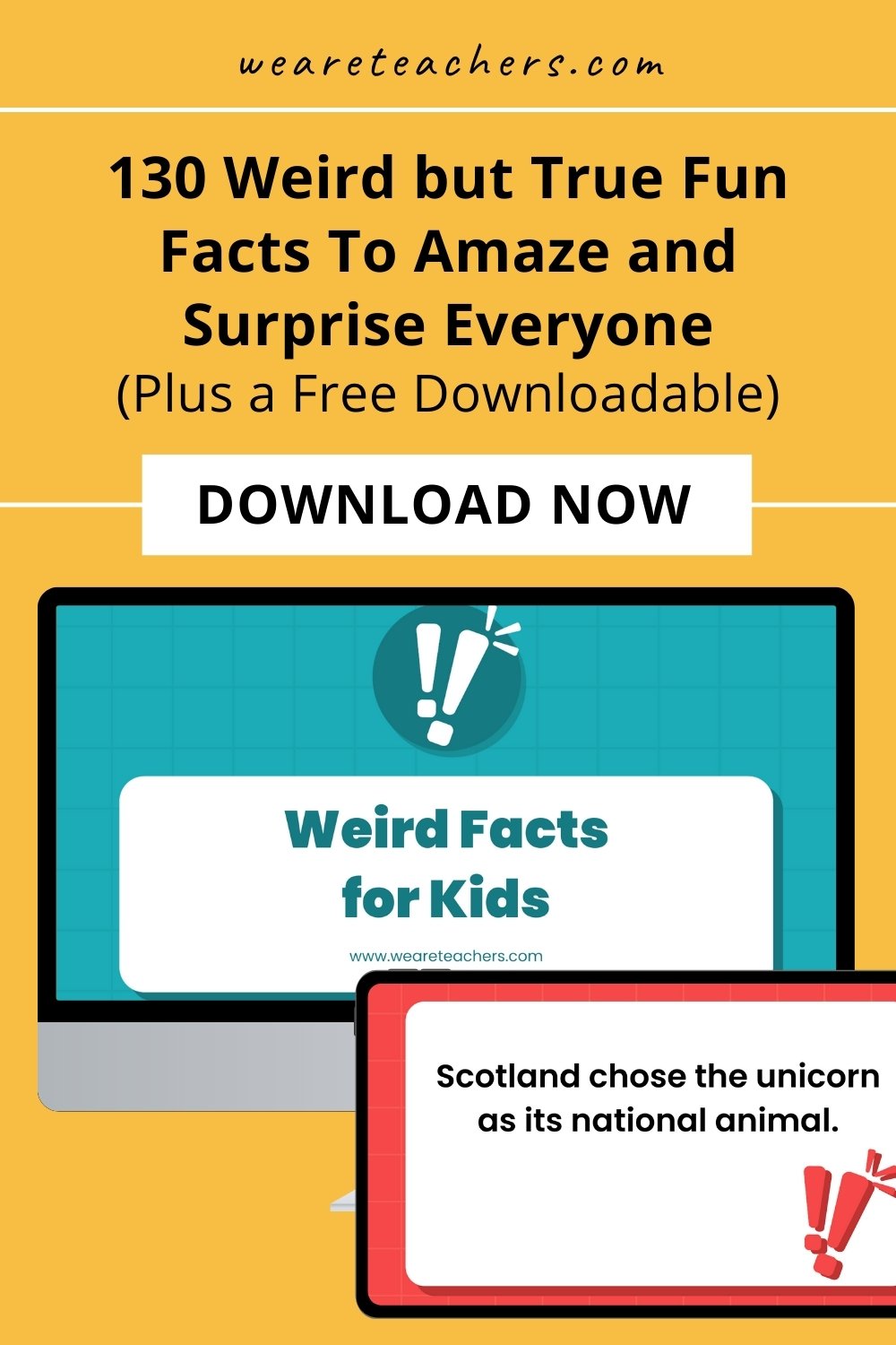 Want to shock and amaze your students? We've put together this list of weird fun facts to share in the classroom!