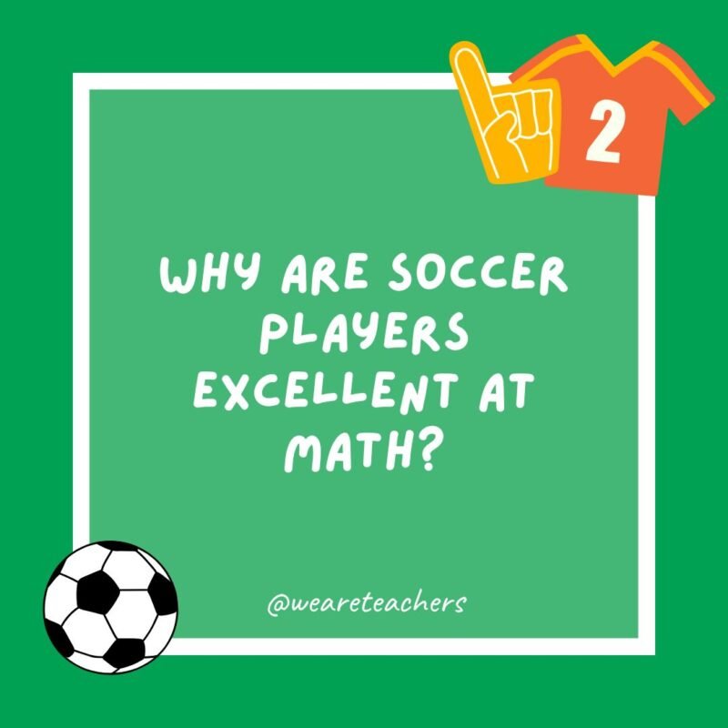 Why are soccer players excellent at math?