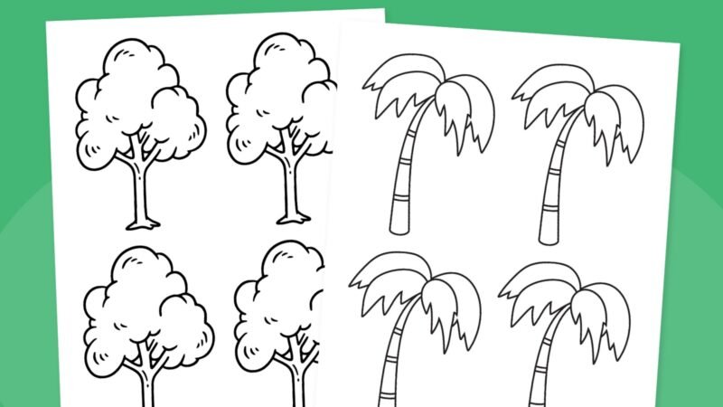 [image: Four trees template]
