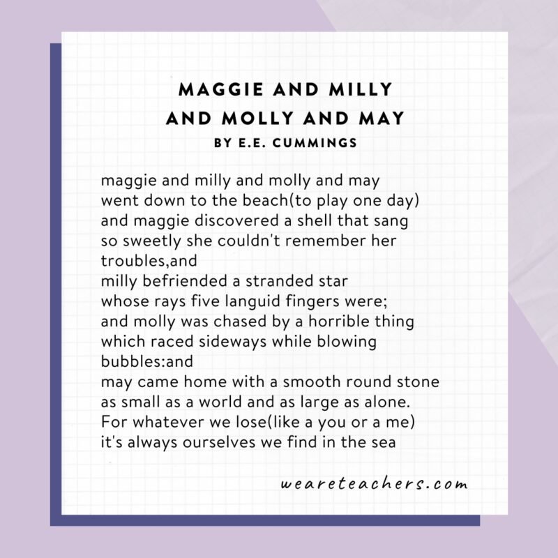 maggie and milly and molly and may by e.e. cummings.