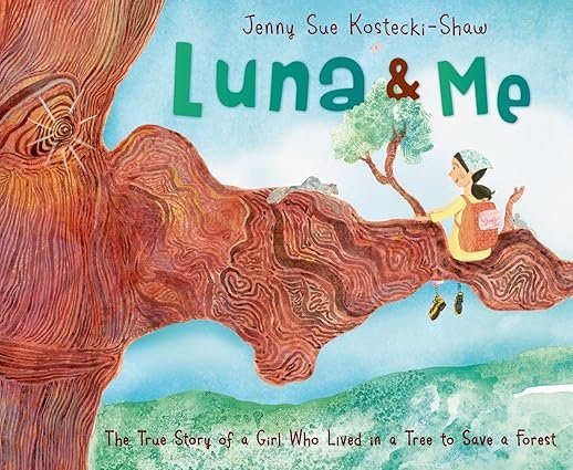 luna and me book cover a girl in a tree