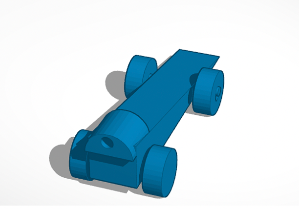 Blueprint of a dragster toy