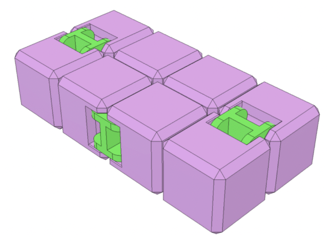 Fidget cube blueprint as an example of 3D printing ideas