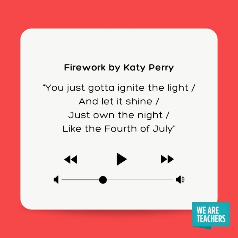 Firework by Katy Perry 
