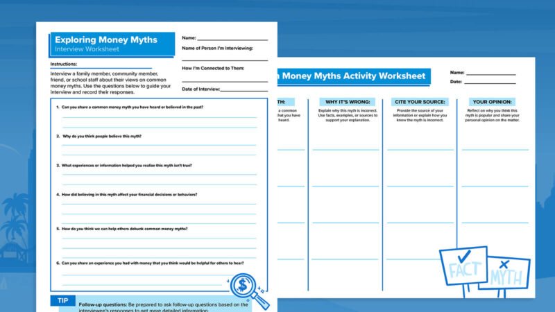 DebunkingMoney-Printables Money myths printable