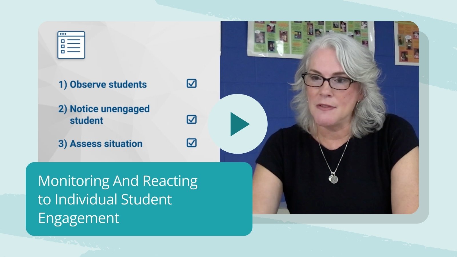 20 Ways to Keep Students Engaged at the End of the School Year Image of a video clip from a video about individual student engagement