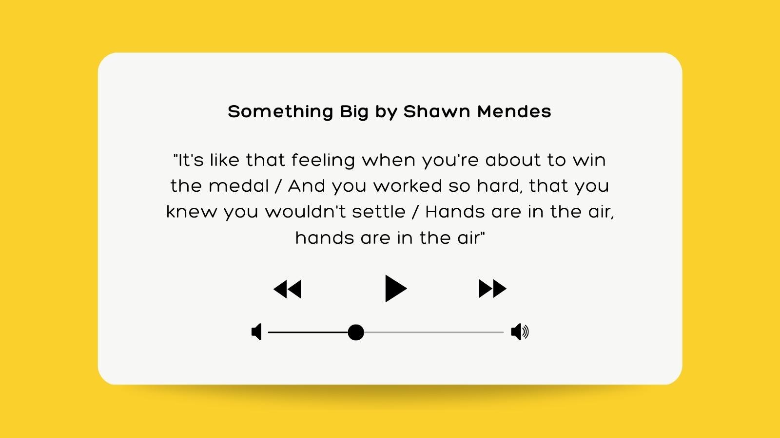 End of Year Playlist Feature Something Big by Shawn Mendes.