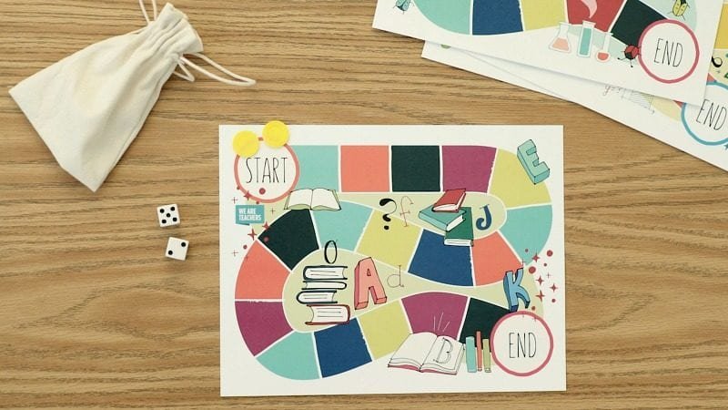 A free, printable game board for kids