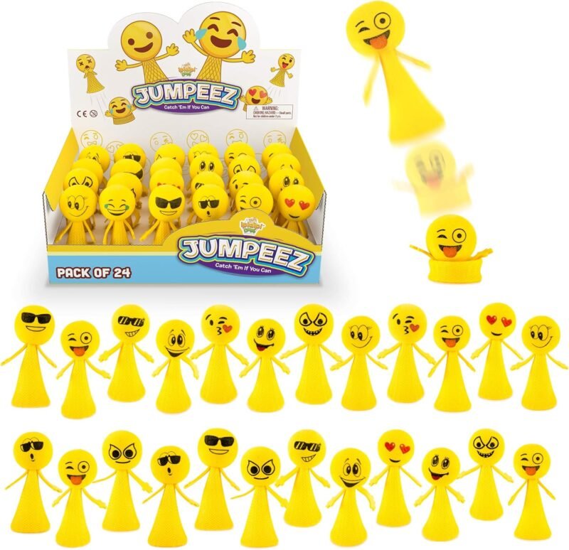 Smiling yellow rocket poppers as an example of inexpensive gift ideas for students 