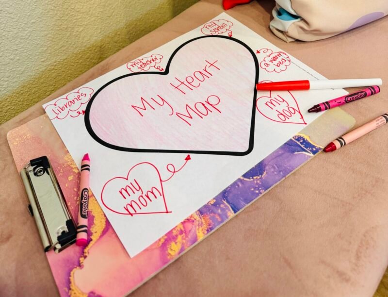 gratitude heart map printable