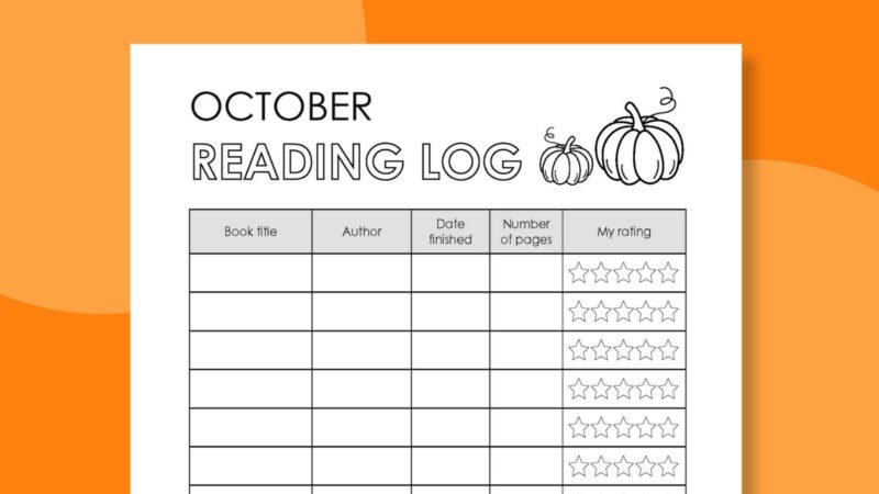 October Reading Log