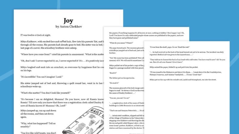 witty short stories , Joy