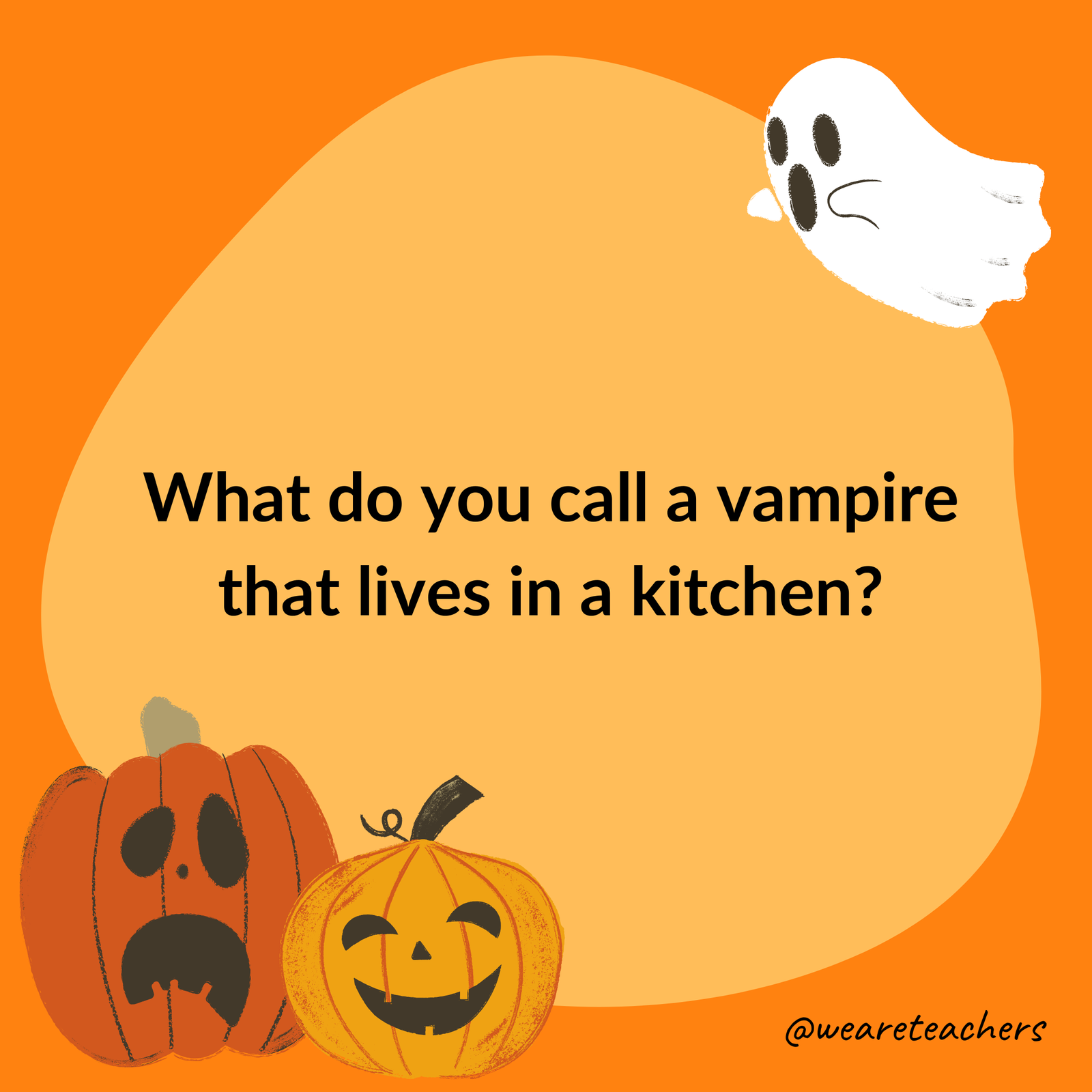 What do you call a vampire that lives in a kitchen? What do you call a vampire that lives in a kitchen?