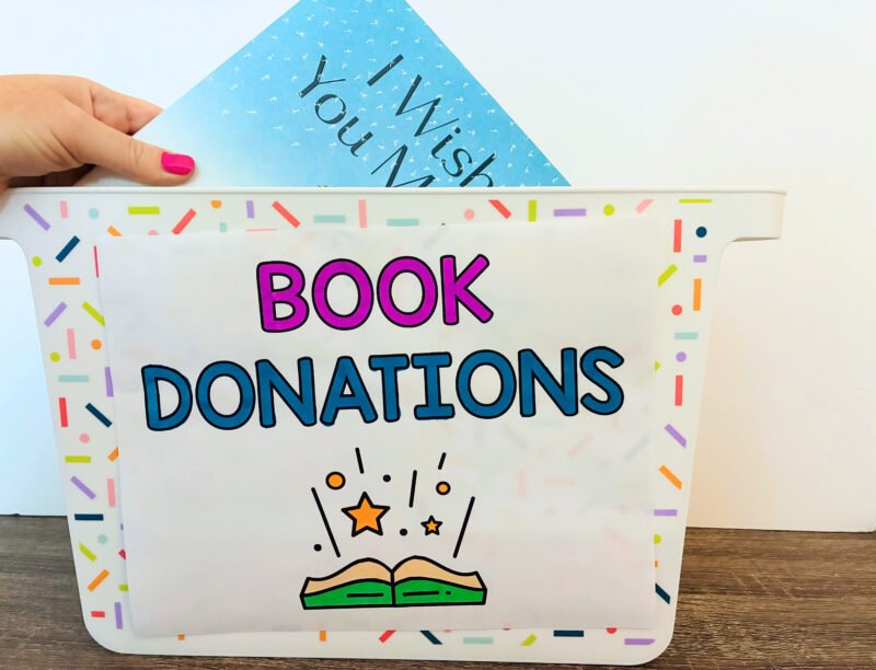 student council ideas- book donation project idea