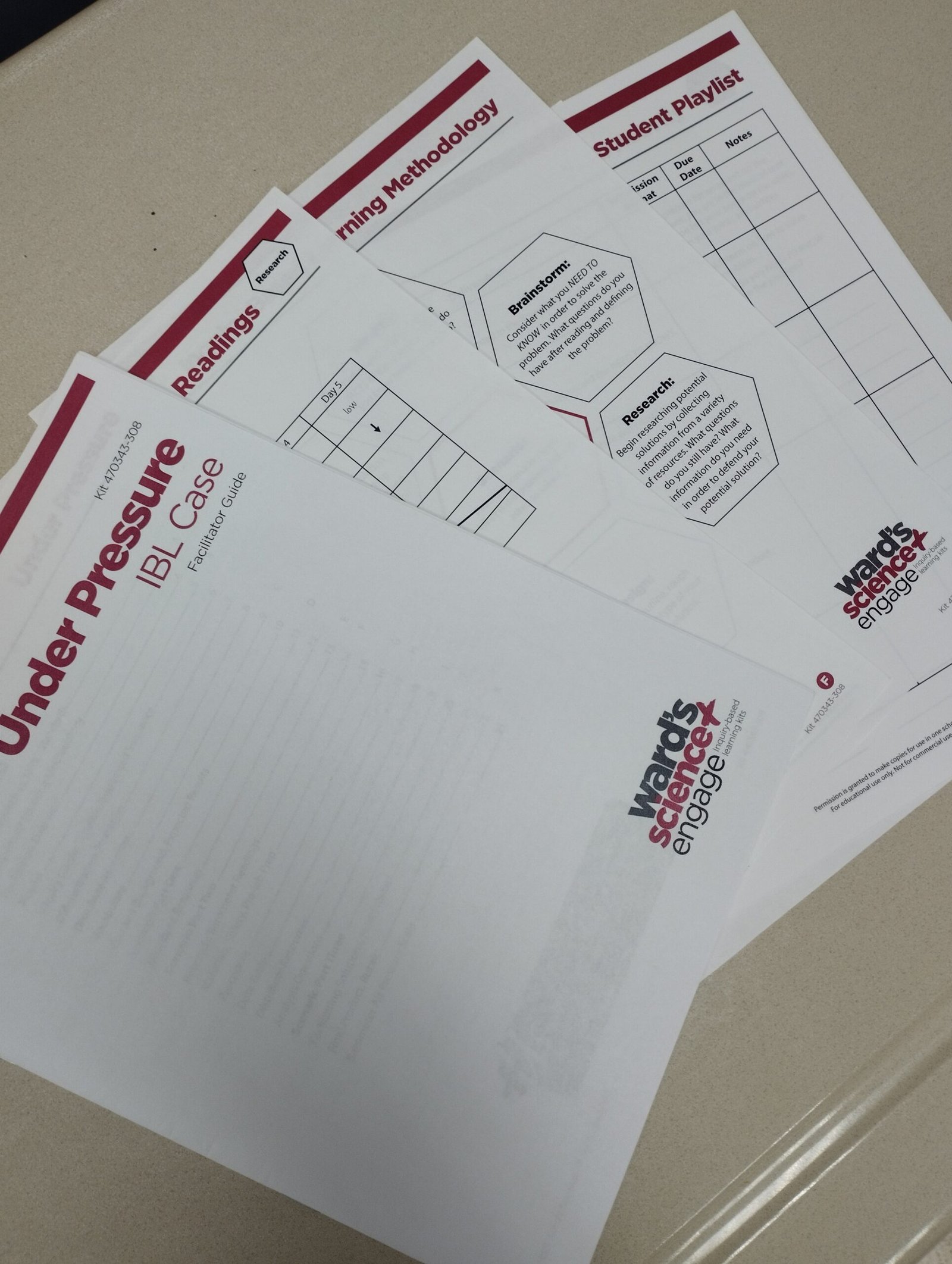 Ward's Science Engage Kit instructions