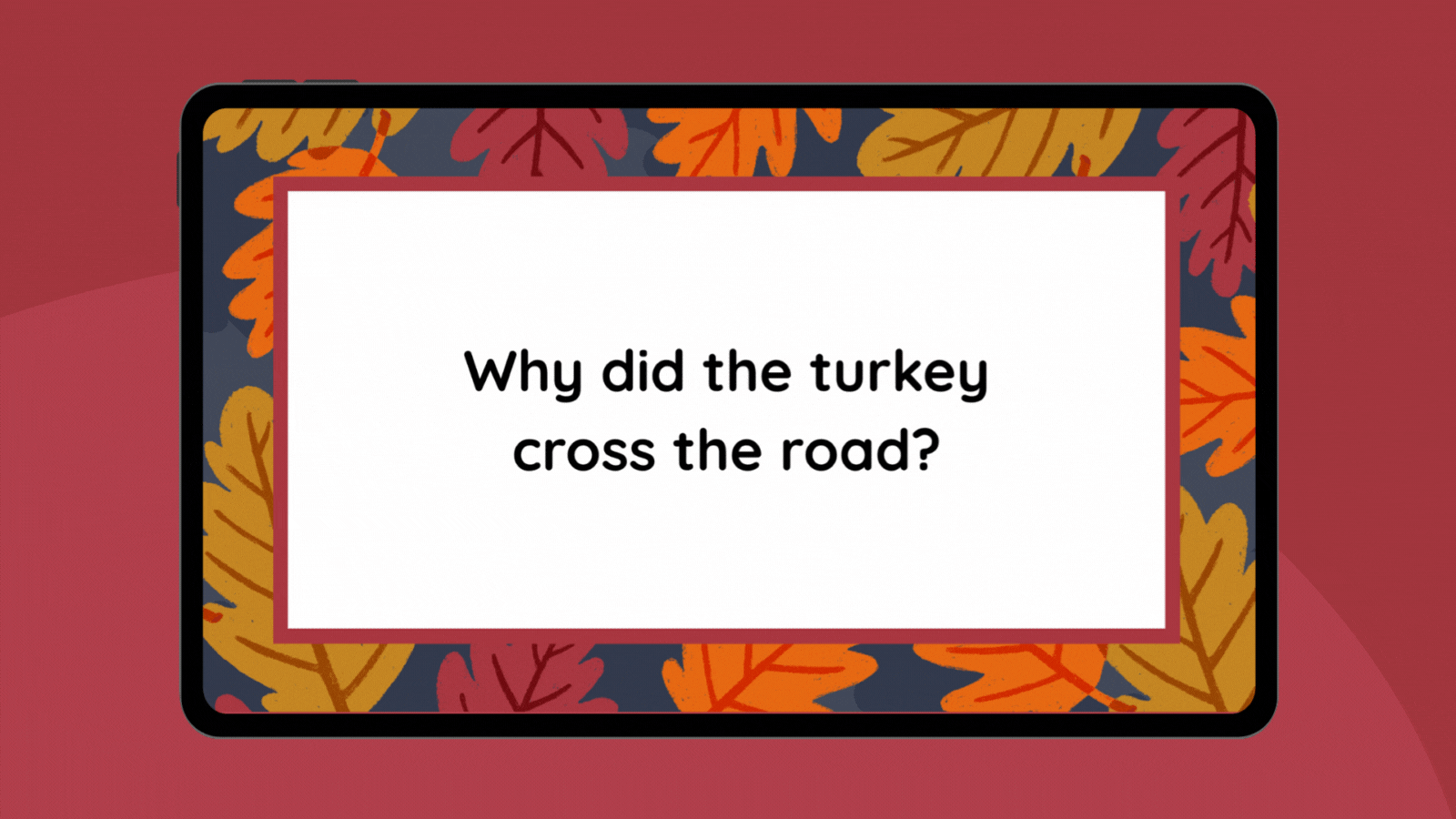 thanksgiving jokes google slide