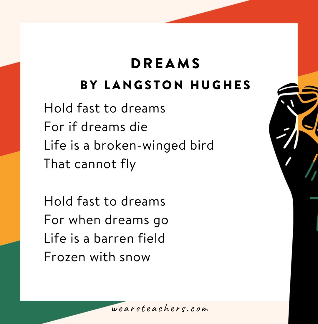 Black History Month poems: Dreams by Langston Hughes