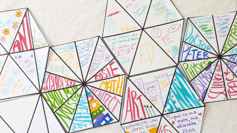 collaborative hexagonal one pager examples student examples