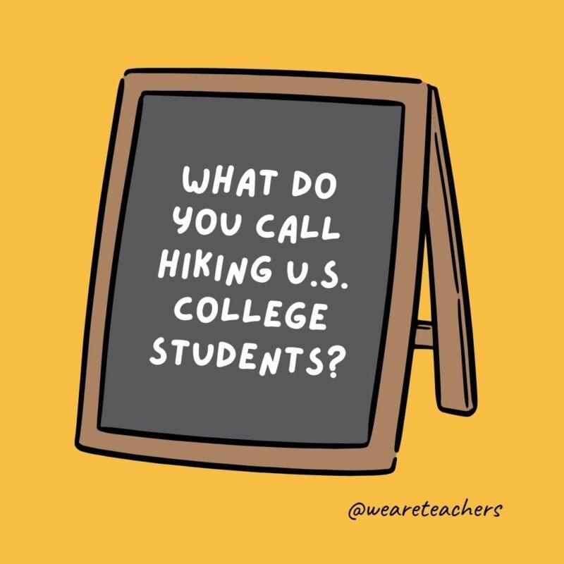 What do you call hiking U.S. college students? What do you call hiking U.S. college students?