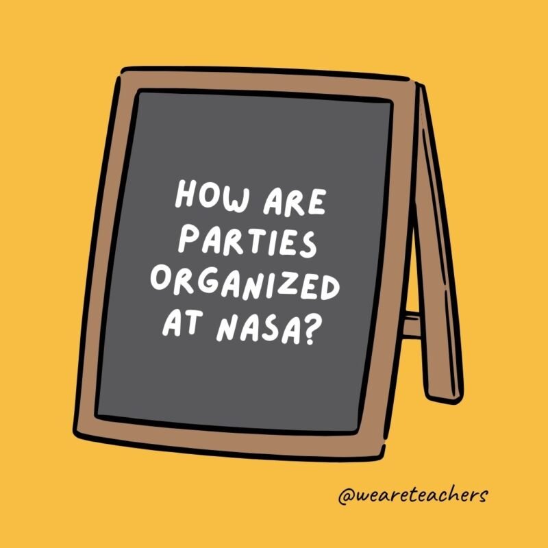 How are parties organized at NASA? They planet. How are parties organized at NASA? They planet.