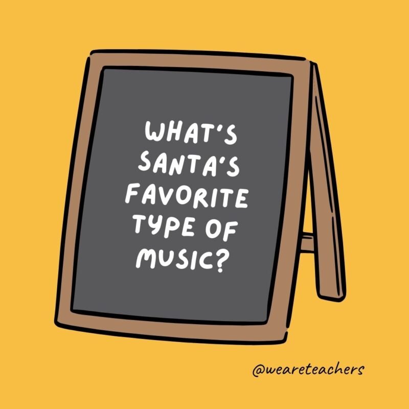 What’s Santa’s favorite type of music? What’s Santa’s favorite type of music?