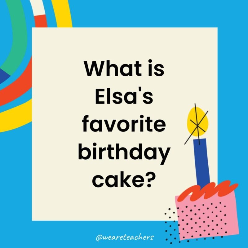 What is Elsa's favorite birthday cake?