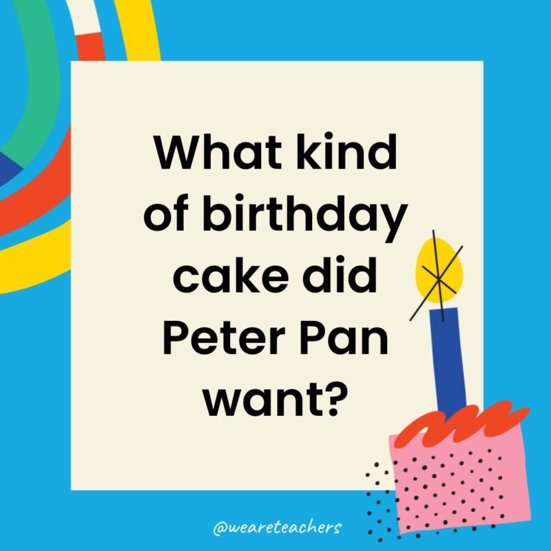 What kind of birthday cake did Peter Pan want?