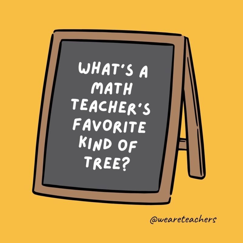 What’s a math teacher’s favorite kind of tree What’s a math teacher’s favorite kind of tree