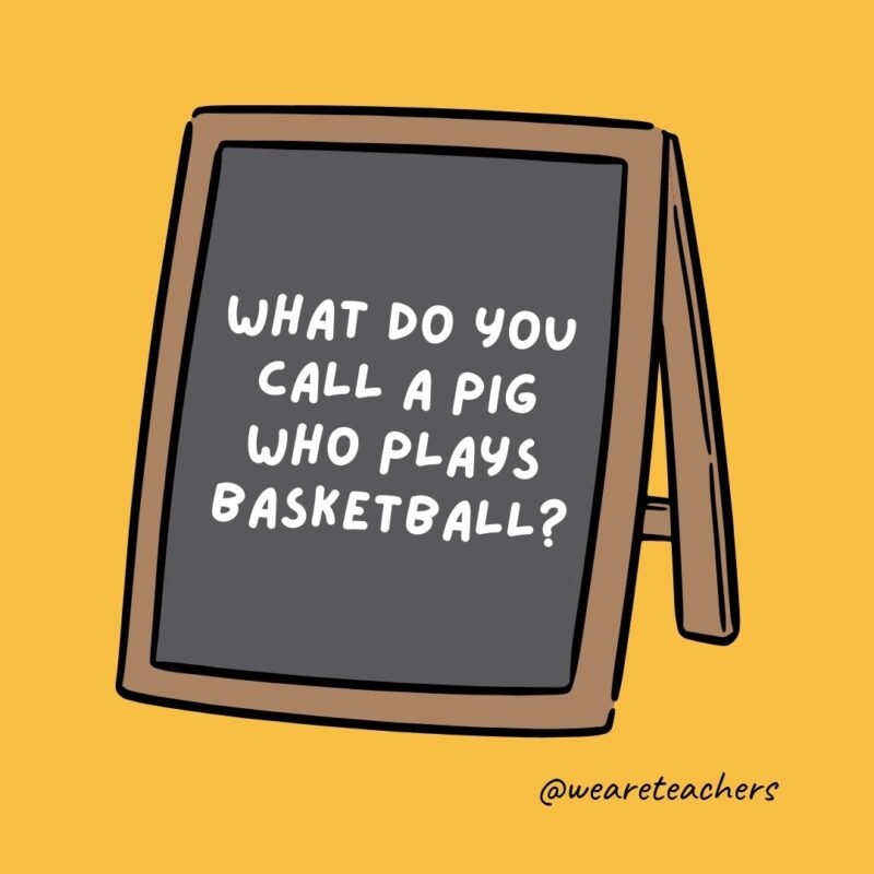 What do you call a pig who plays basketball? What do you call a pig who plays basketball?