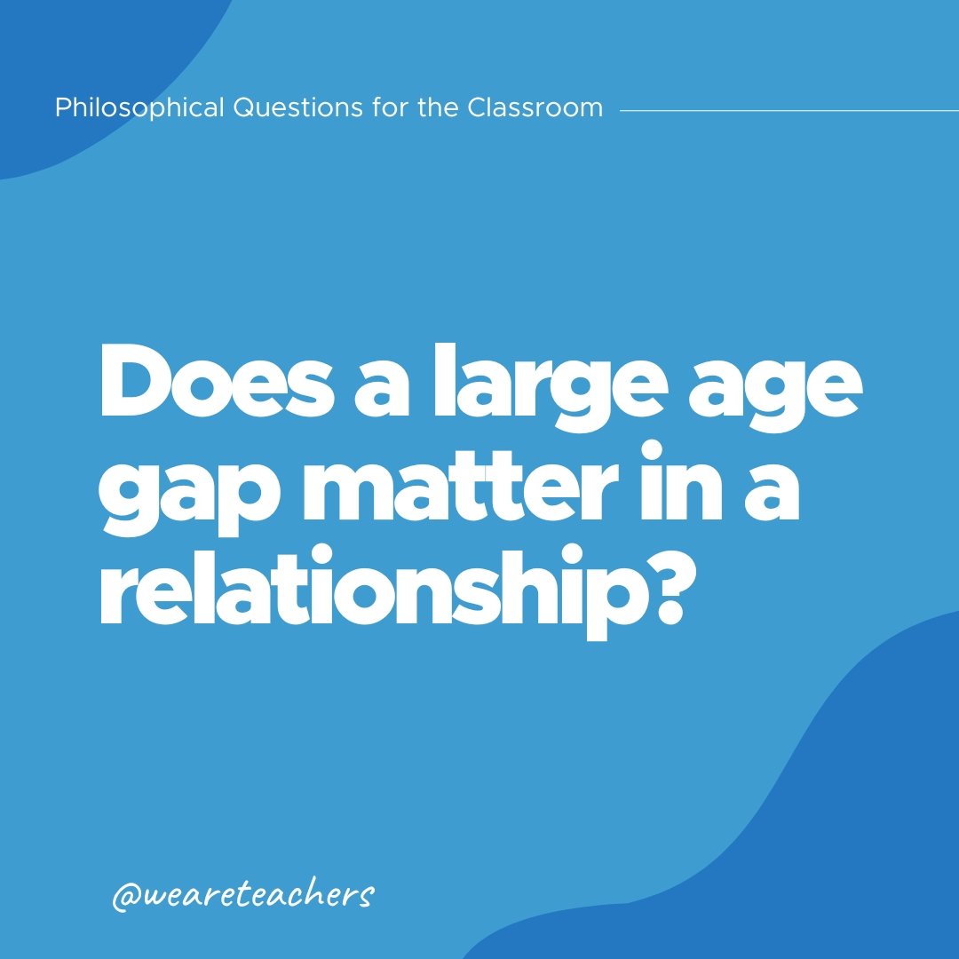 Does a large age gap matter in a relationship?