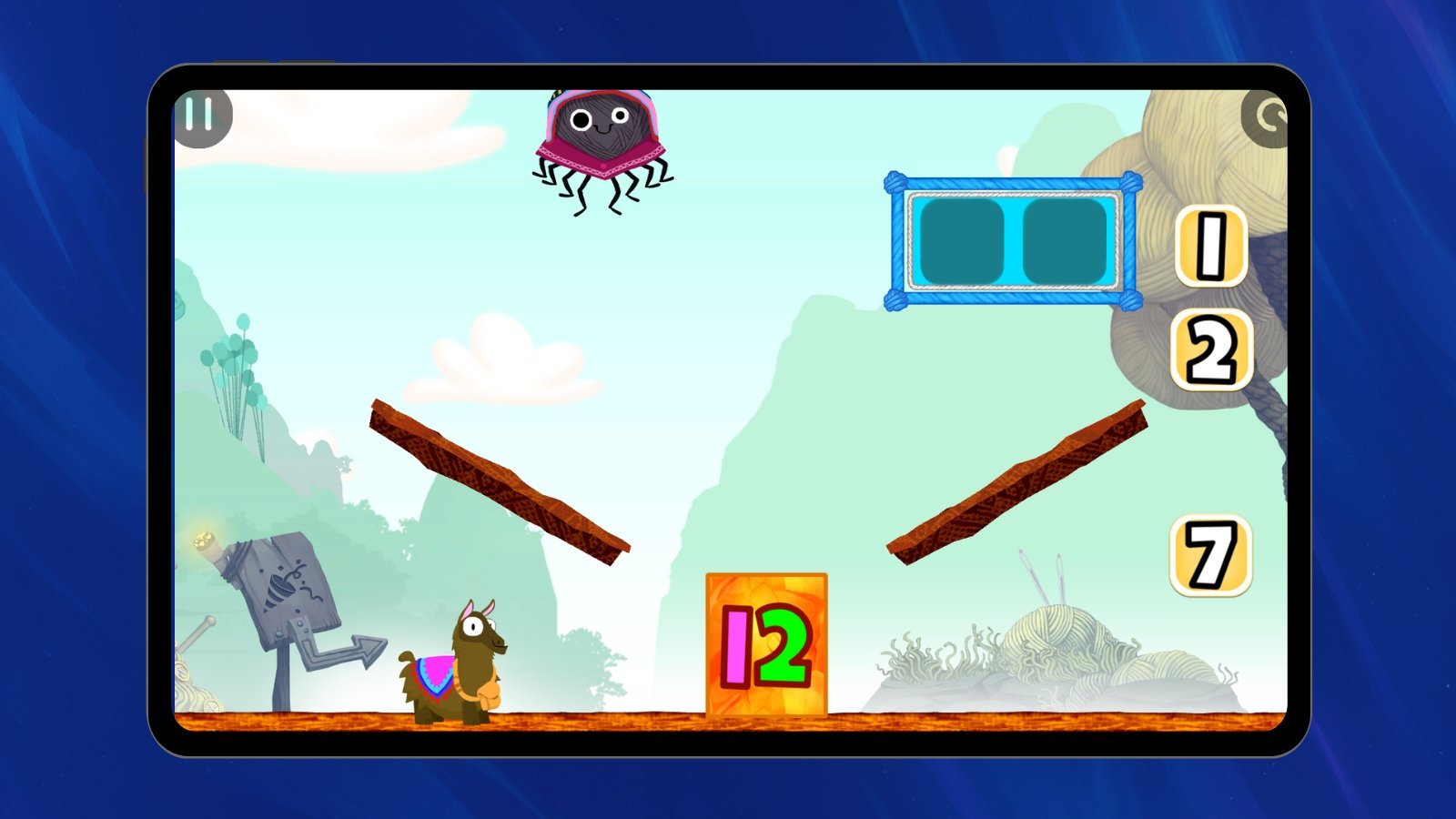 PlayMath_teacher pick_Big Numbers Game Image screengrab of Big Numbers game from PlayMath