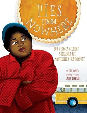 Book cover for Pies from Nowhere as an example of racial justice books for kids