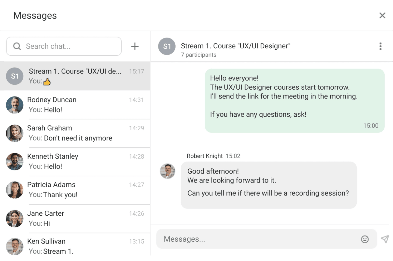 Direct Messaging And Mentorship