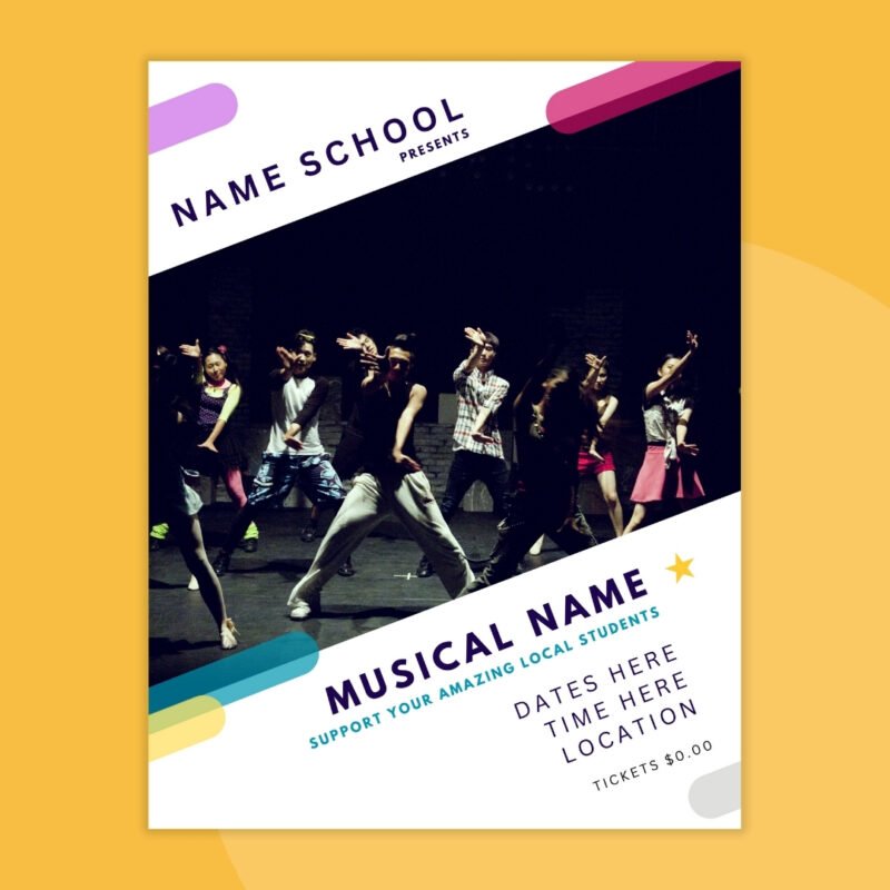 an image of an audition flyer template