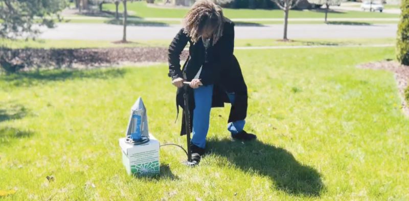 easy science experiment for kids: bottle rocket