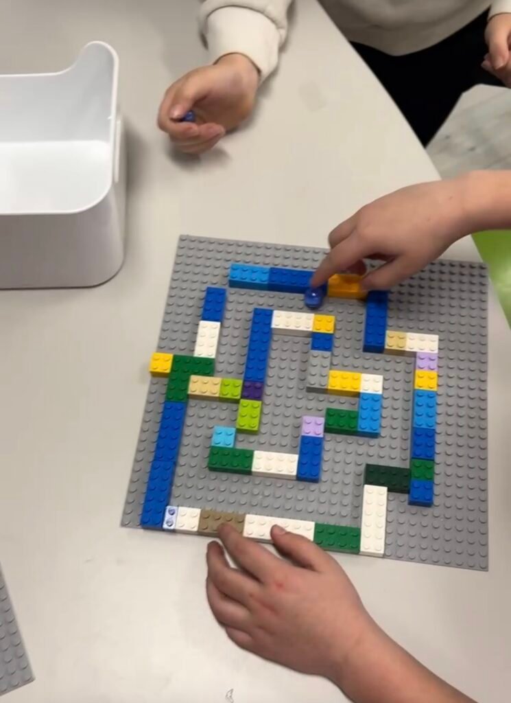 easy science experiment for kids: lego maze