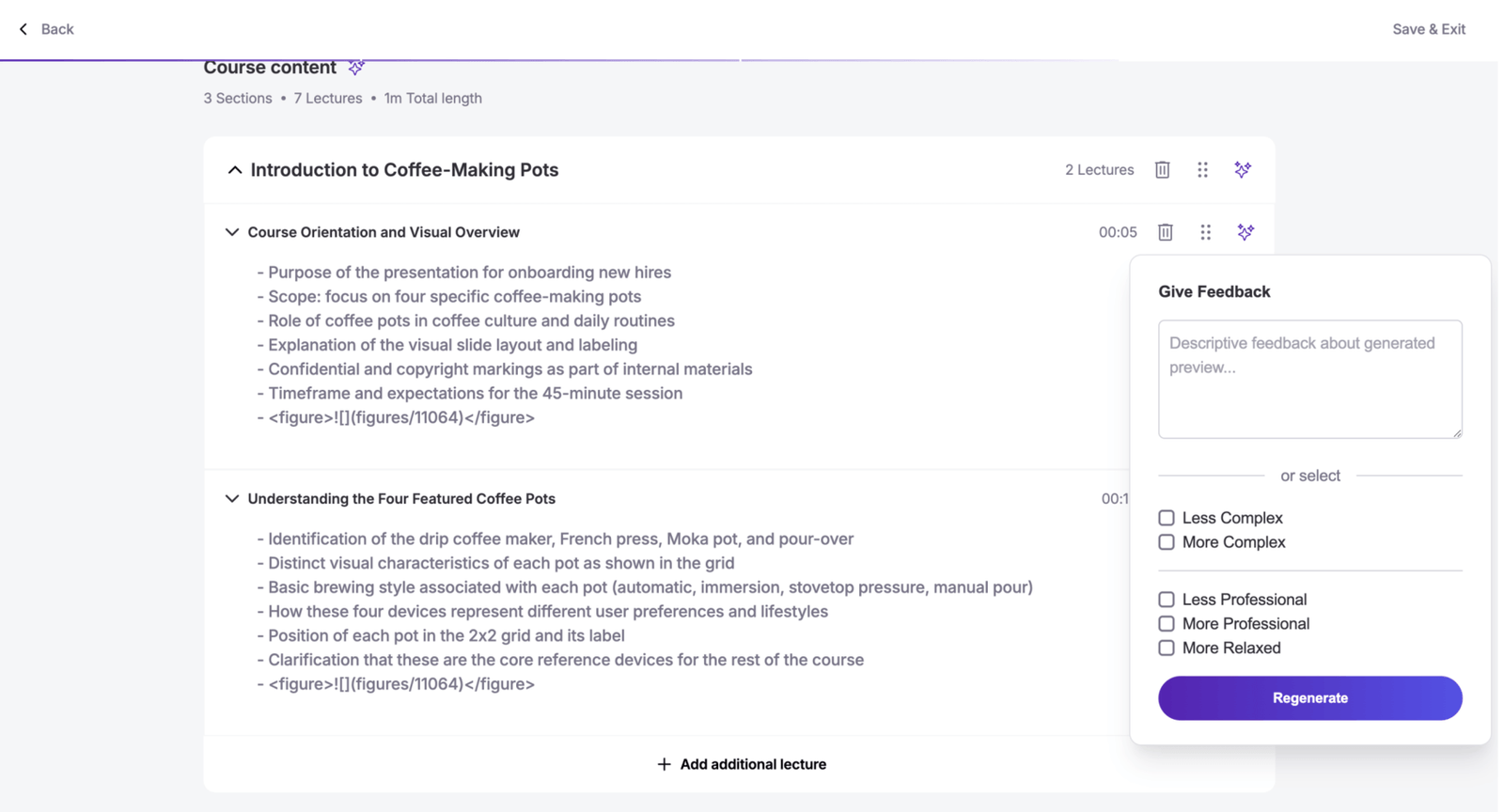 Converting PowerPoint to SCORM: Review the outline.