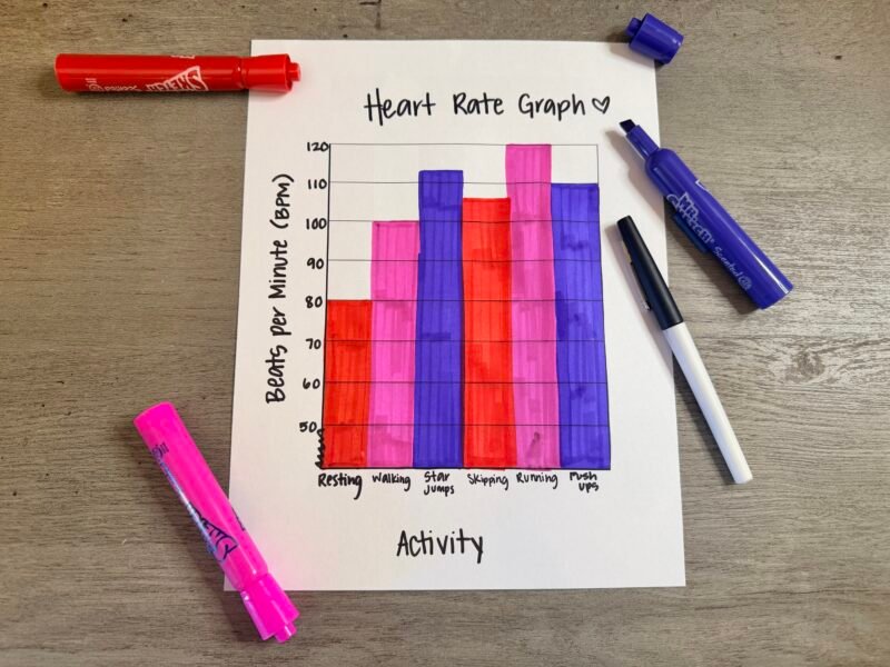 an image of a heart rate bar graph