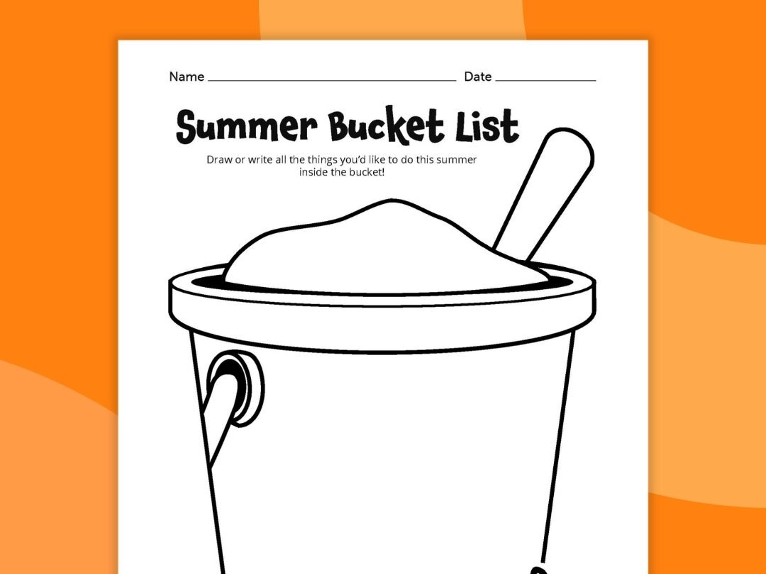 summer bucket list worksheet