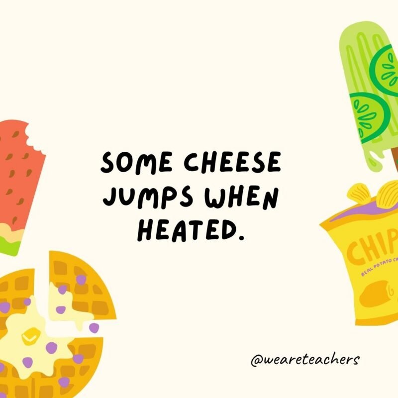 Fun Food Facts an image of a fun food fact surrounded by food clipart